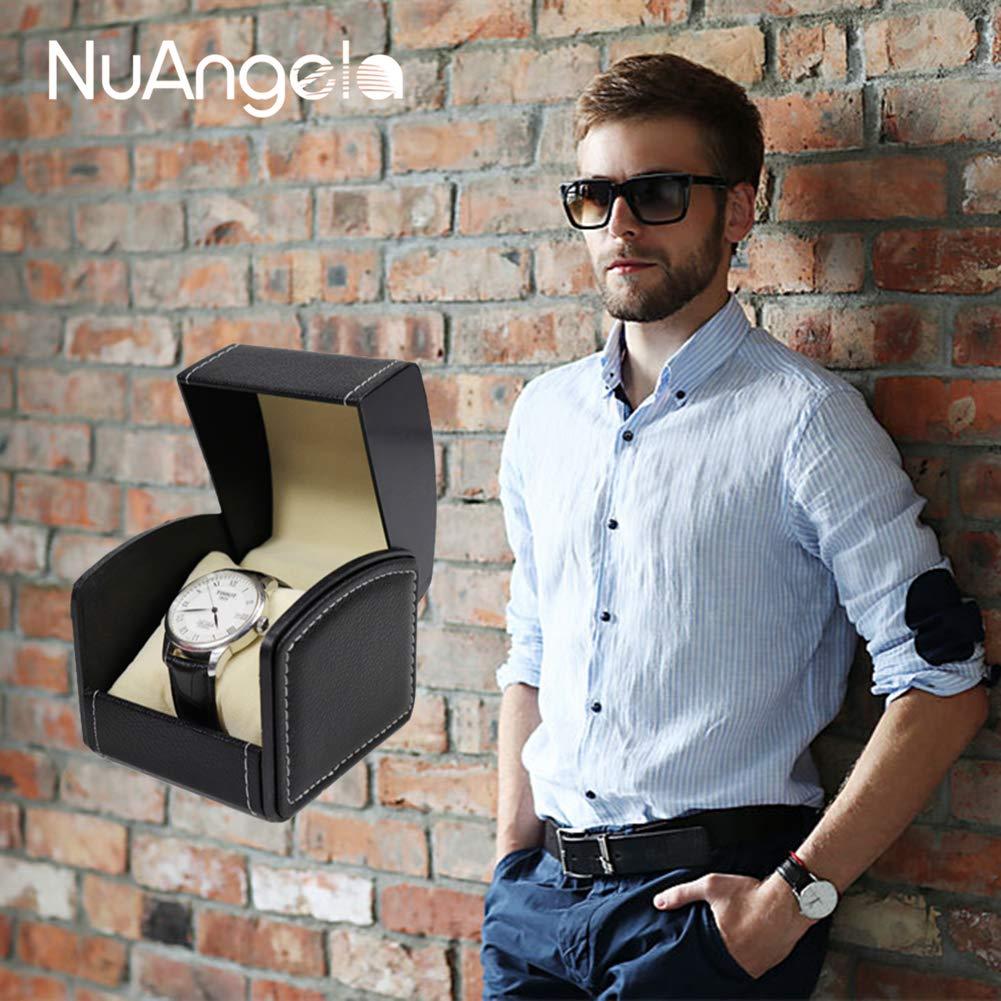 Hộp đồng hồ da 2PCCS, hộp đồng hồ, hộp sốc, hộp trưng bày/lưu trữ, cho người đam mê chế tạo đồng hồ