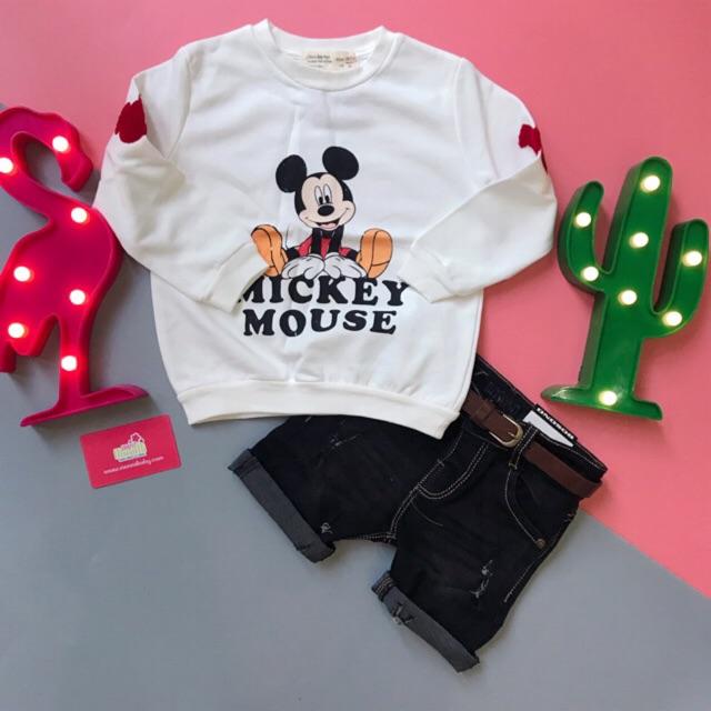 ÁO HODDIES MICKEY BÉ TRAI BÉ GÁI