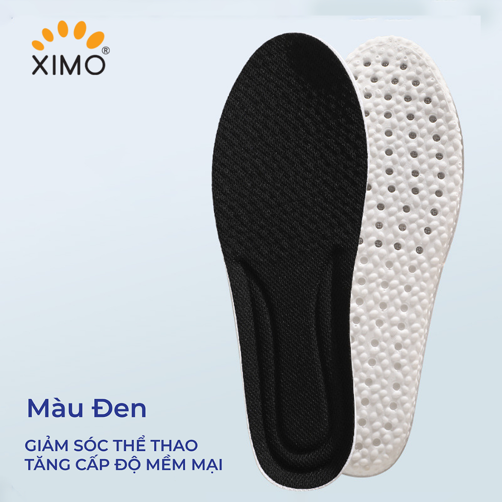Lót giày thể thao đế cao su non mềm mại, chống sốc, giảm chấn thương cho lòng bàn chân XIMO