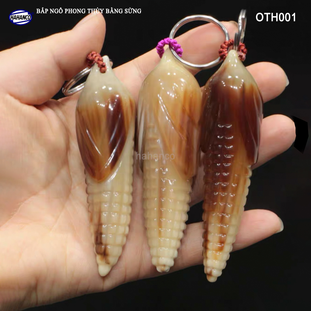 Bắp Ngô Phong thủy bằng sừng được làm thủ công 100% Đem lại sự sung túc cho người sở hữu