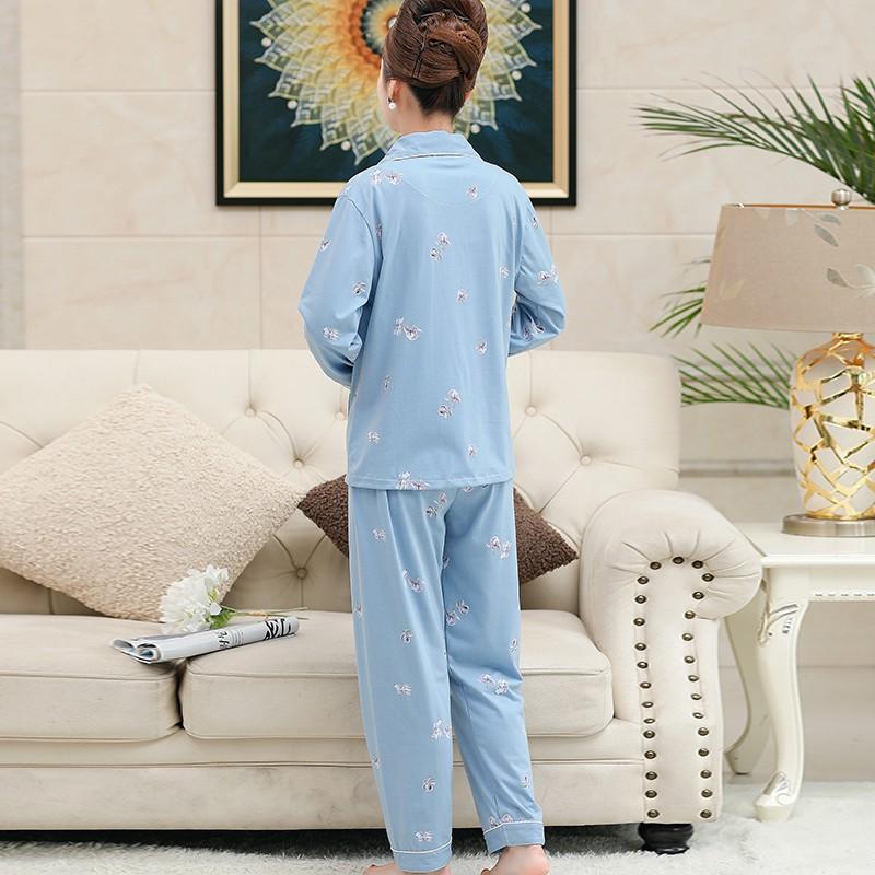 Bộ Đồ Pijama Trung Niên Thun Mềm Đẹp AB32 - Hàng Quảng Châu Cao Cấp