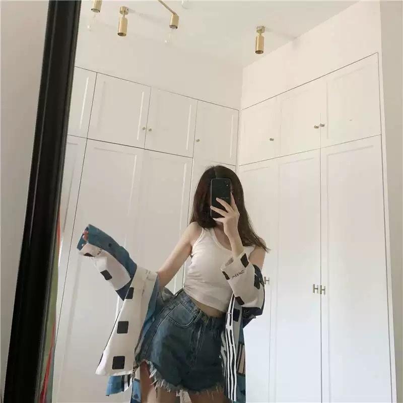 MS485 Áo ba lỗ sát nách thun trơn basic croptop