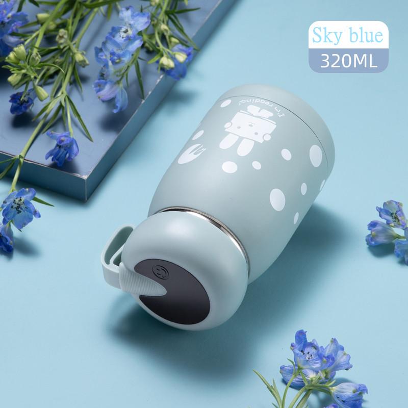 Dễ Thương Giữ Nhiệt Màu Thép Không Gỉ 304 Kawaii Nước Hút Chân Không Bình Cà Phê Sữa Nước Trà Tumbler Cô Gái Trẻ Em Quà Tặng 320ML