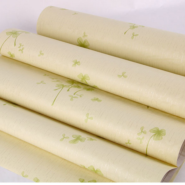 Cuộn 5m Decal Giấy Dán Tường Hoa ba cánh xanh