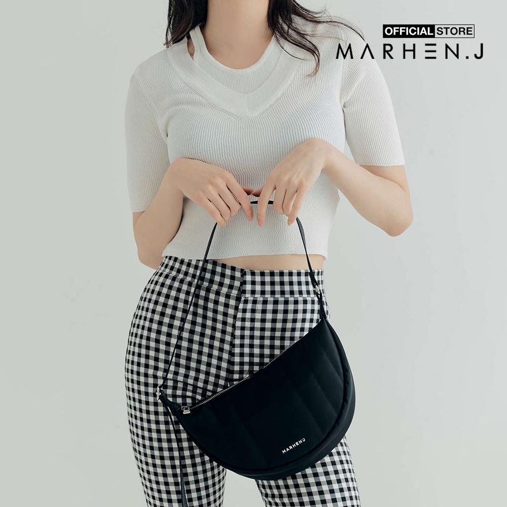 Marhen.J - Túi đeo vai nữ phom nửa hình tròn Luna MJ21CLUNAH-BK