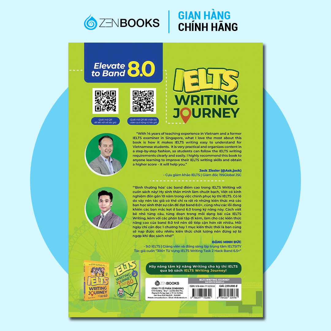Sách - Ielts Writing Journey: Elevate To Band 8.0