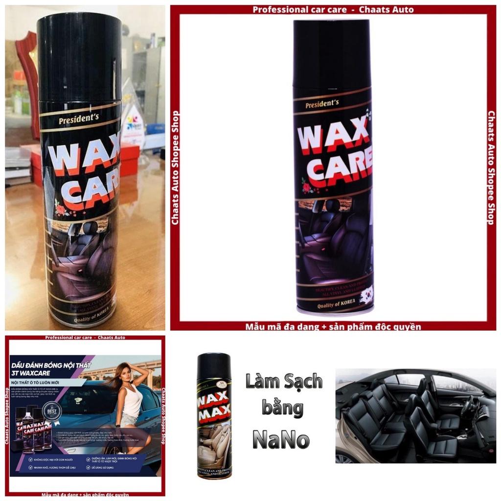 Dung dịch vệ sinh đánh bóng nội thất ô tô Wax Care công nghệ mới bảo vệ phục hồi nhựa đồ da xe hơi siêu bóng