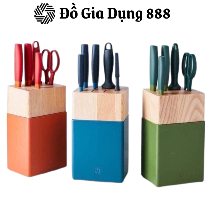 Set Dao ZWILLING 6 Món, Chất Liệu Thép Carbon, Bộ Dao Làm Bếp Cao Cấp, Nhập Đức, BH 12 Tháng