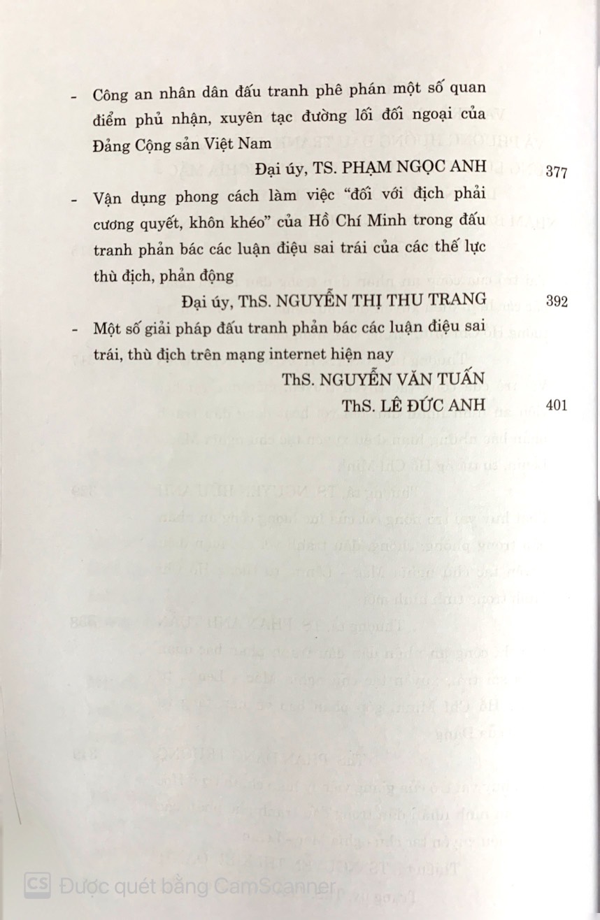 Công an nhân dân đấu tranh phản bác những luận điệu xuyên tạc chủ nghĩa Mác – Lênin, tư tưởng Hồ Chí Minh, góp phần bảo vệ nền tảng tư tưởng của Đảng Cộng sản Việt Nam trong tình hình mới