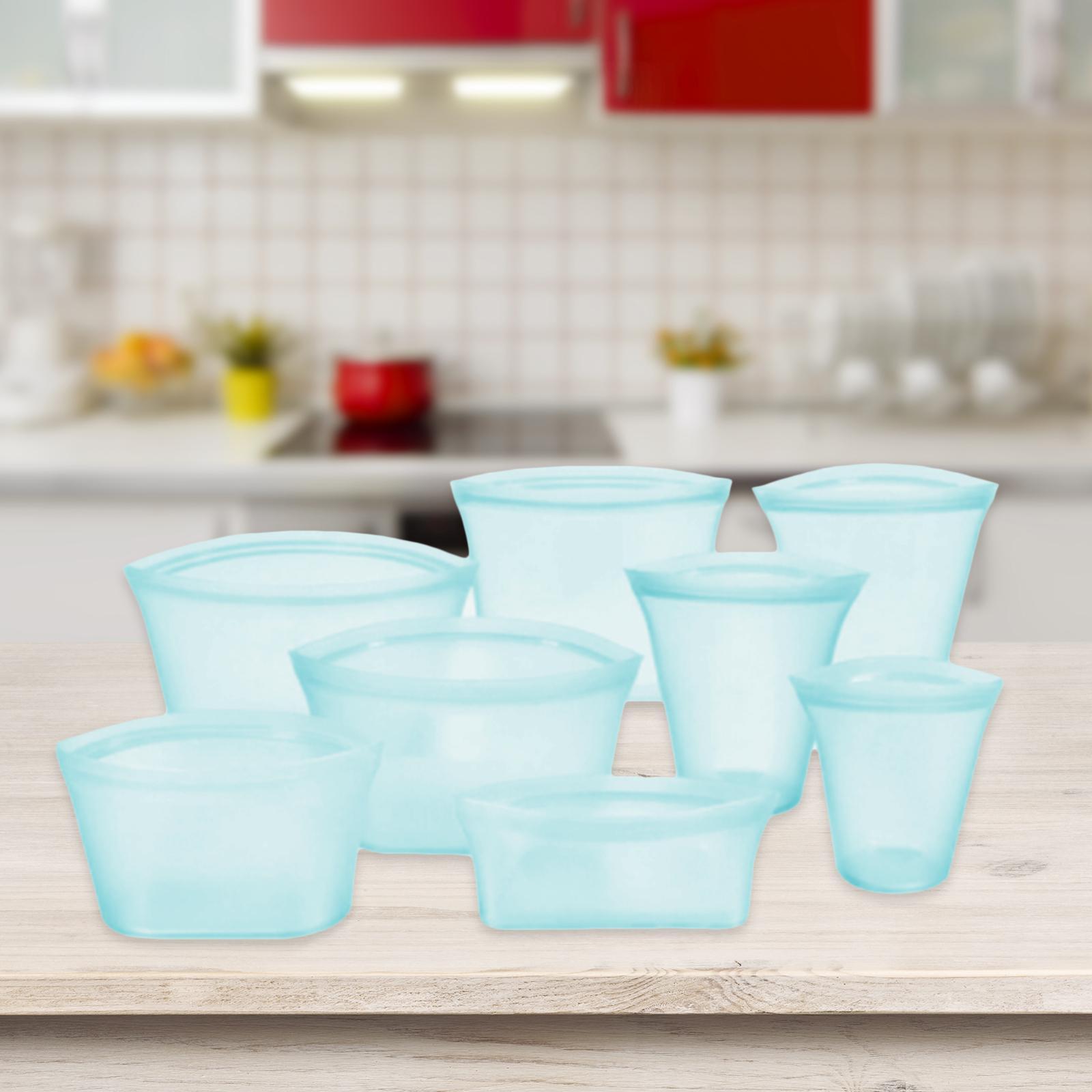 8x Reusable Food Storage Containers Food Containers, for Lunch Vegetables Cooking Fruits