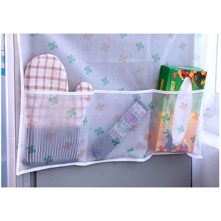 Tấm Phủ Tủ Lạnh Chống Bụi Bẩn Thấm Nước Có Túi Đựng Đồ Tiện Dụng