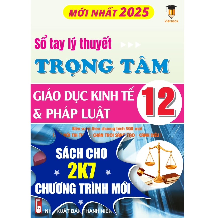 Combo - Sách 20 Bộ đề, Tổng ôn, sổ tay ôn thi 2025 môn KTPL (3 quyển) - Mới nhất cho 2k7