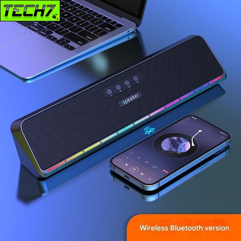 Loa thanh vi tính không dây Bluetooth E3571 led RGB cho máy tính Laptop hàng nhập khẩu