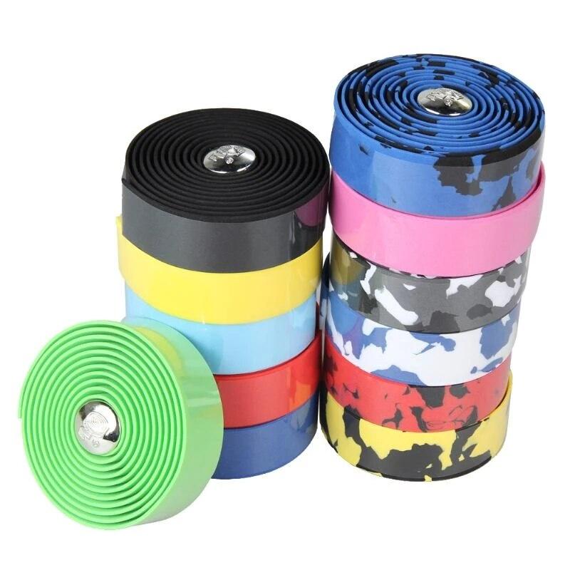 Road Bike Handlebar Tape Soft Road Bicycle Handlebar 1 Pair Cycling Soft EV Anti-Slip Bicycle Bar Tape Bycicle Accessories