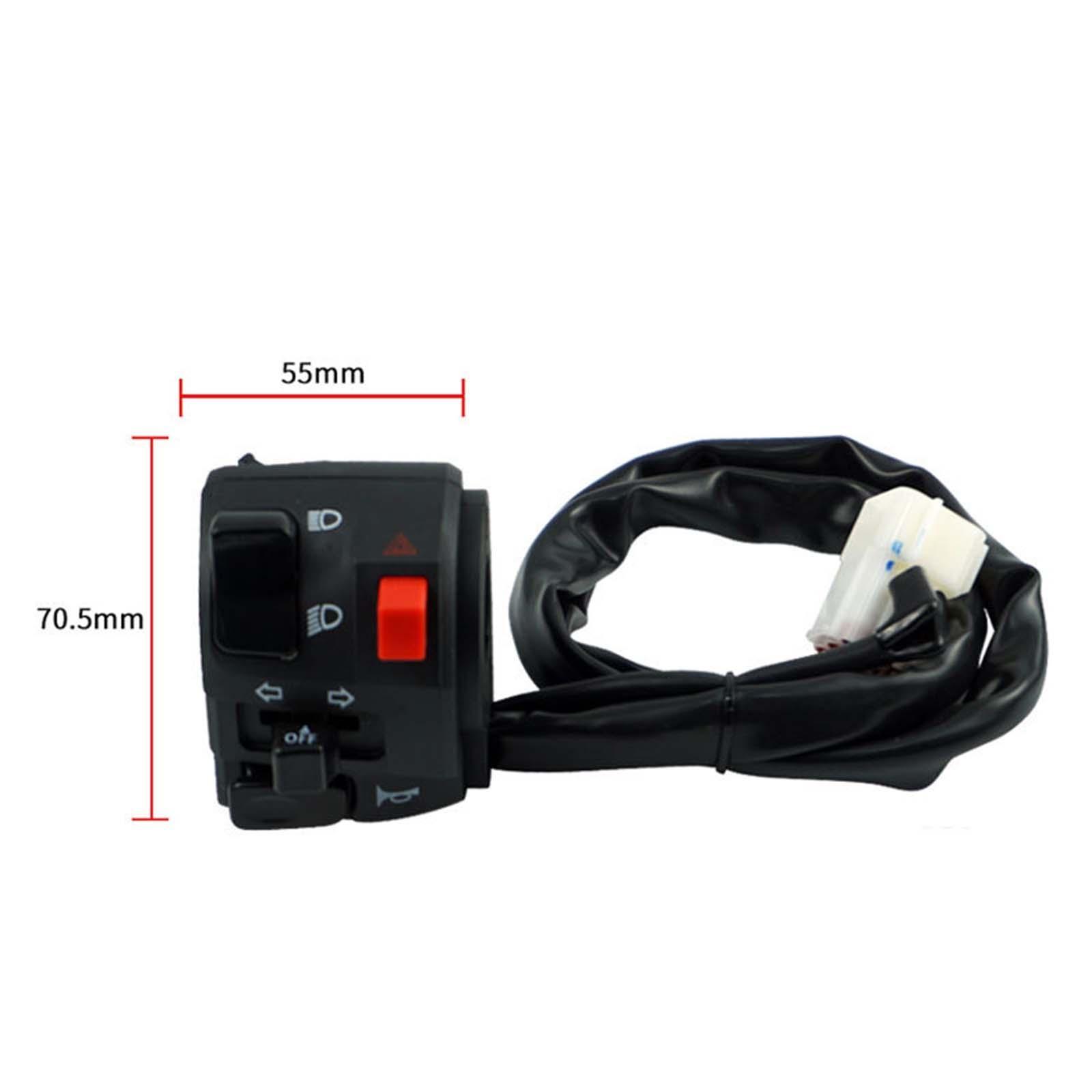 Motorcycle Switch 7/8 in 22mm Replaces Durable Button Parts Practical
