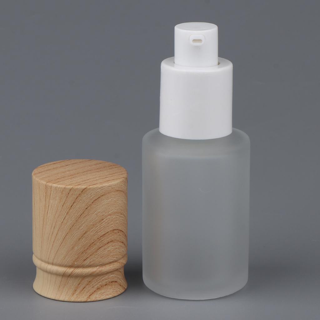 Travel Empty Cream Shampoo Lotion Pump Bottles with Lid for Refillable Cosmetic