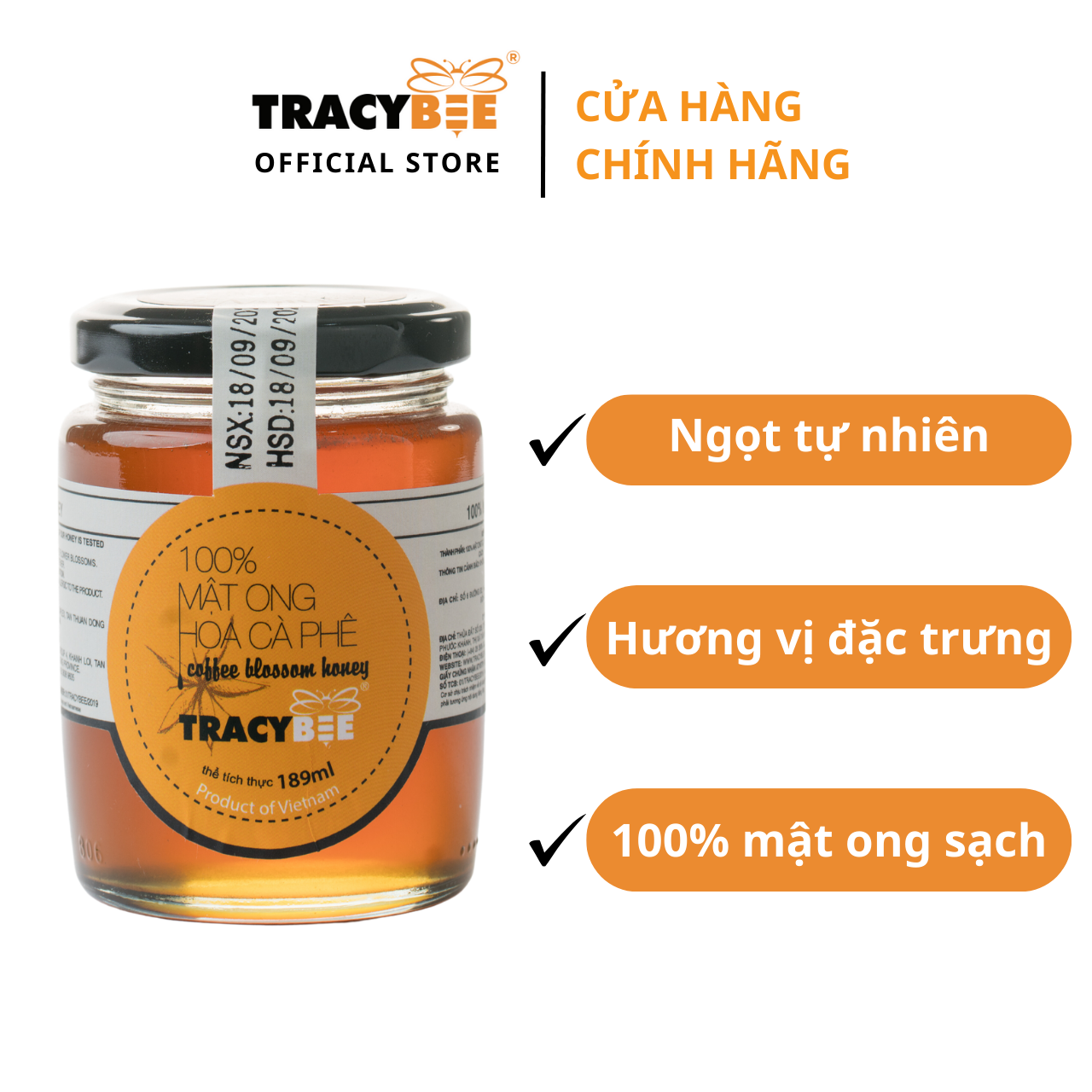 Mật ong hoa cà phê Tracybee 189ml
