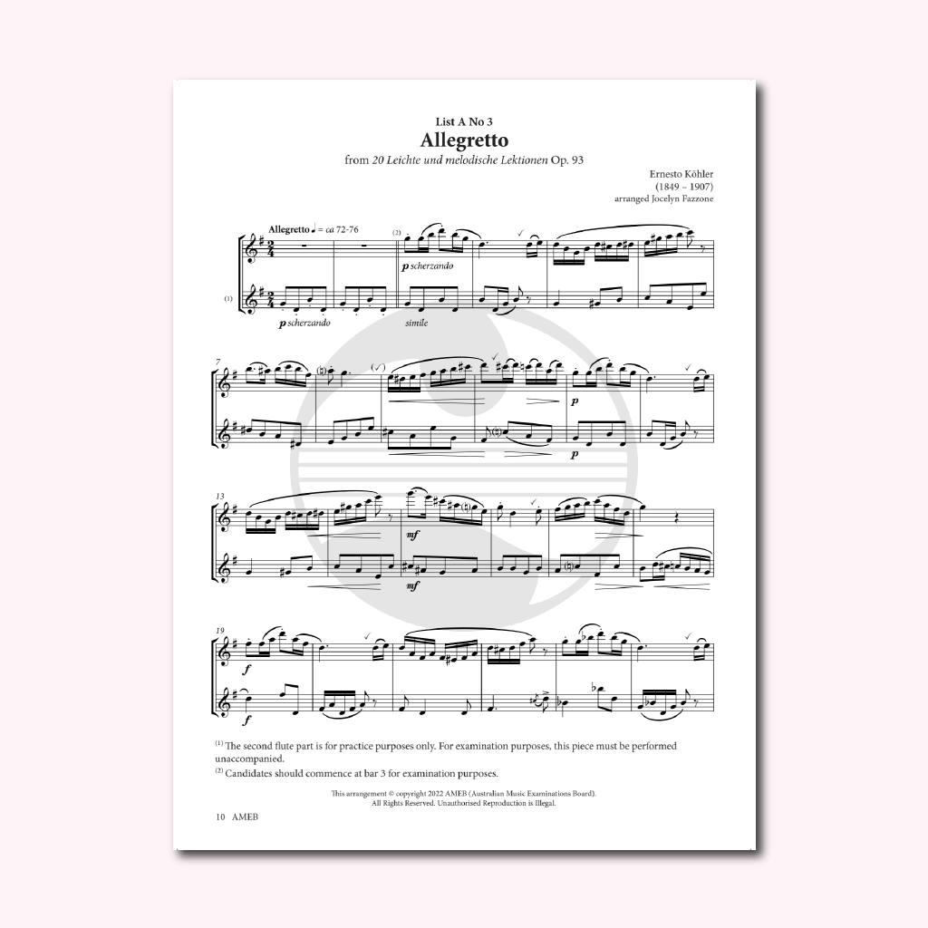Sách AMEB Flute Series 4 Grade 3