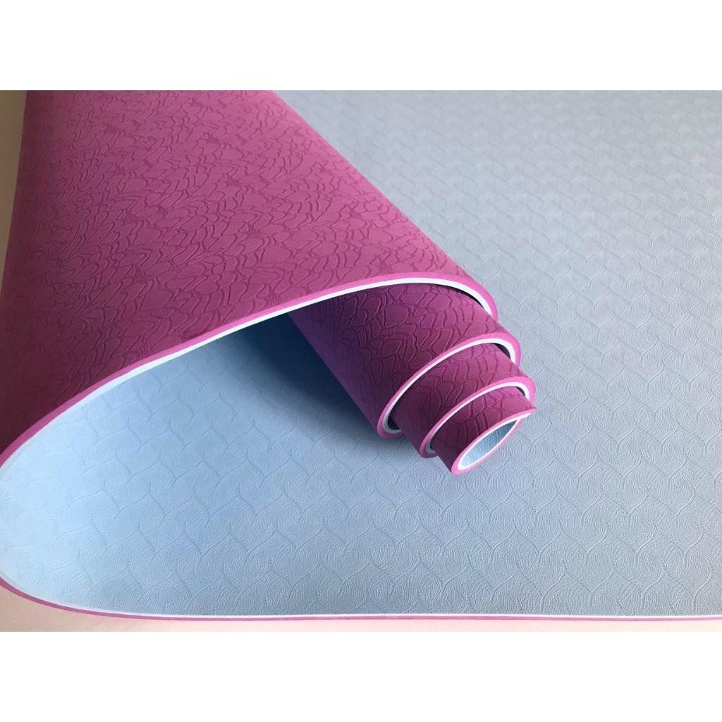 Thảm Tập Yoga S1ECO Pro Mat, 2 Màu Phối Lạ Mắt, Chống Trơn Trượt Tuyệt Đối, Thấm Hút Tốt