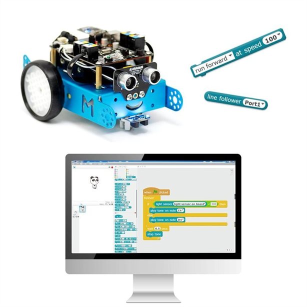 Đồ chơi giáo dục STEM: Bộ robot lập trình Makeblock mBot cho trẻ từ 8 tuổi