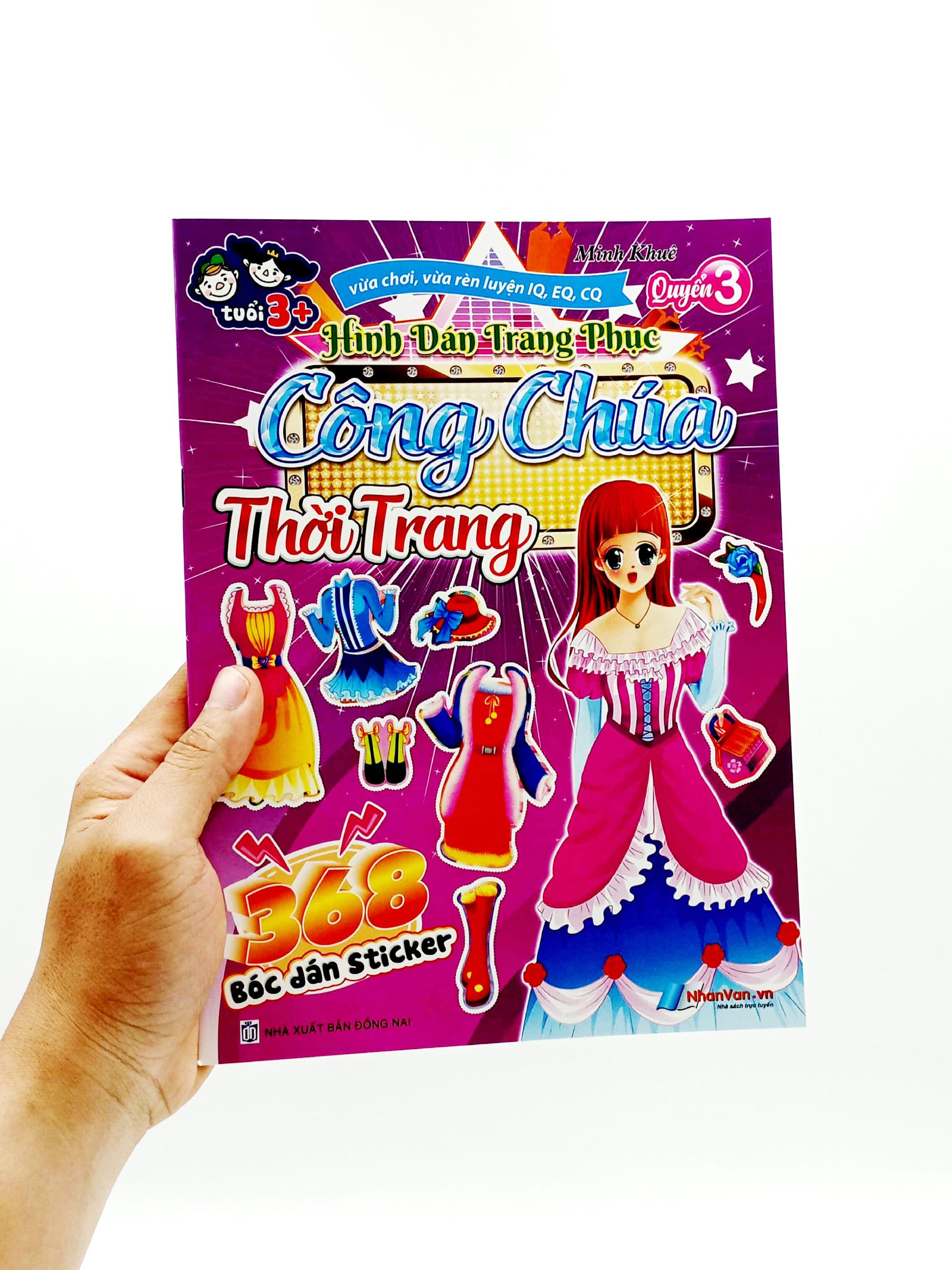 368 Bóc Dán Sticker - Hình Dán Trang Phục Công Chúa - Quyển 3 - Thời Trang