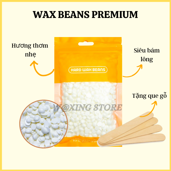 Sáp Wax Lông Nóng Hương Thơm Dừa,Kẹo Ngọt,Siêu Bám Lông