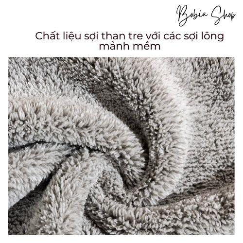 Khăn lau tay sợi than tre cao cấp siêu thấm hút, dày dặn, siêu bền dùng kích thước 30x30cm