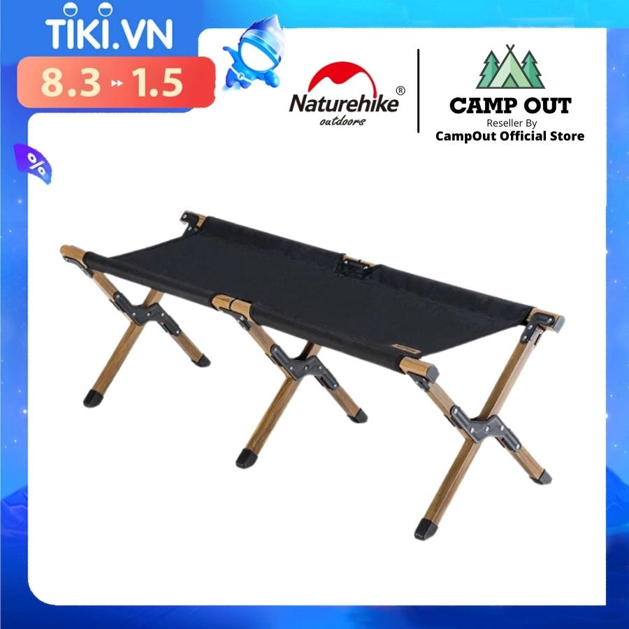 Ghế băng cắm trại naturehike campoutvn du lịch gấp gọn dã ngoại glamping vintage sang trọng NH20JJ017 vải thoáng khí ngồi êm A338