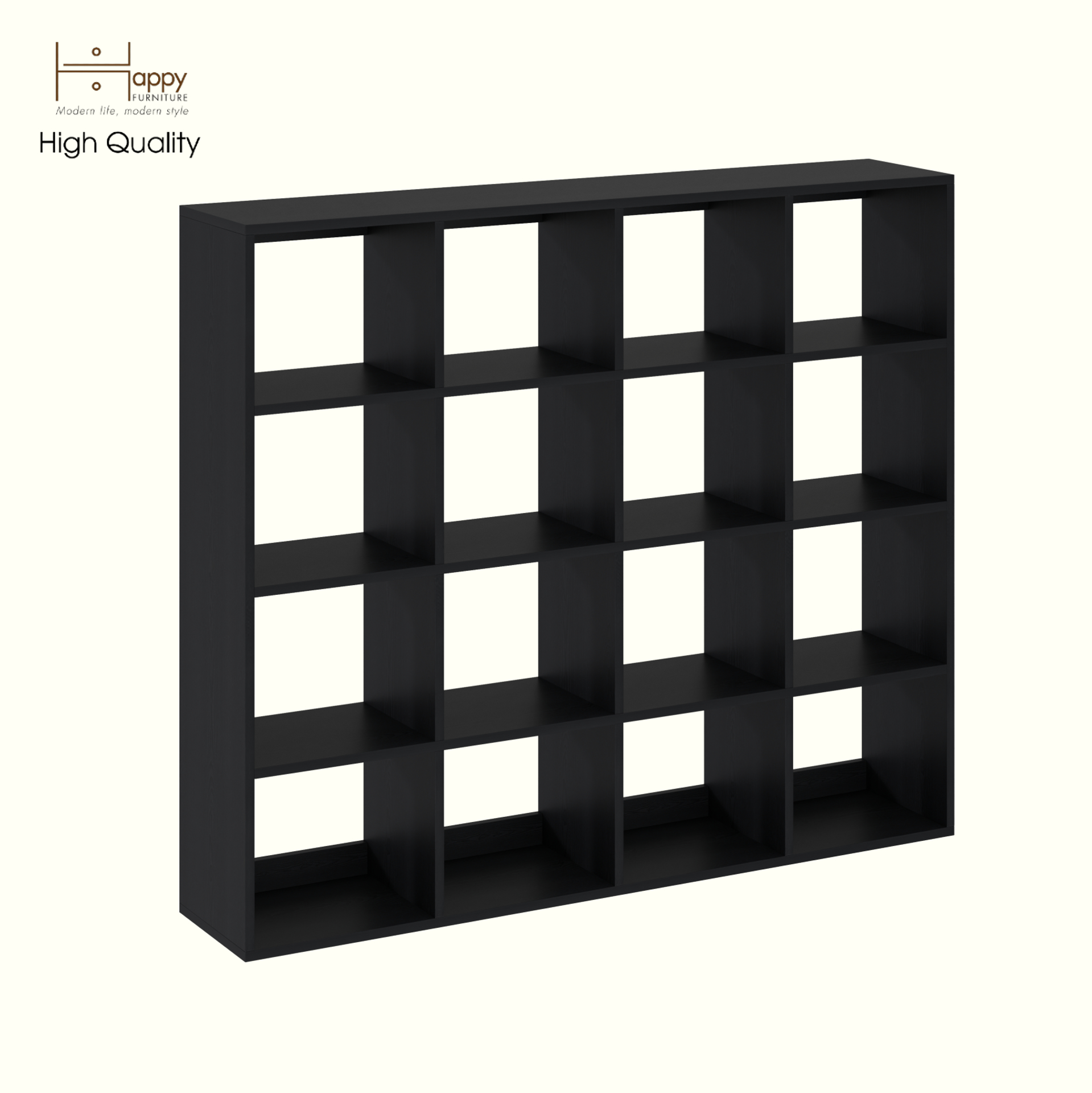 [Happy Home Furniture] ZANE , Kệ sách 4x4 ,140cm x 28cm x 120cm ( DxRxC), KSA_042