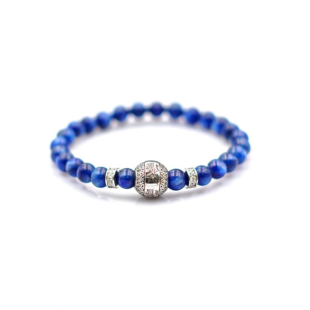 Vòng tay Kyanite 6 mm + Hạc