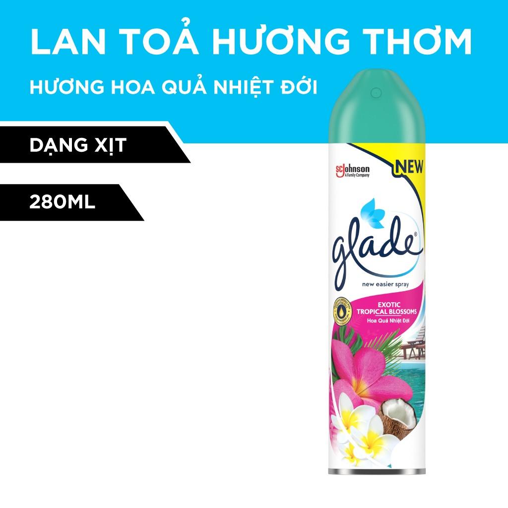 GLADE Xịt thơm phòng Hương Hoa Quả Nhiệt Đới 280ml