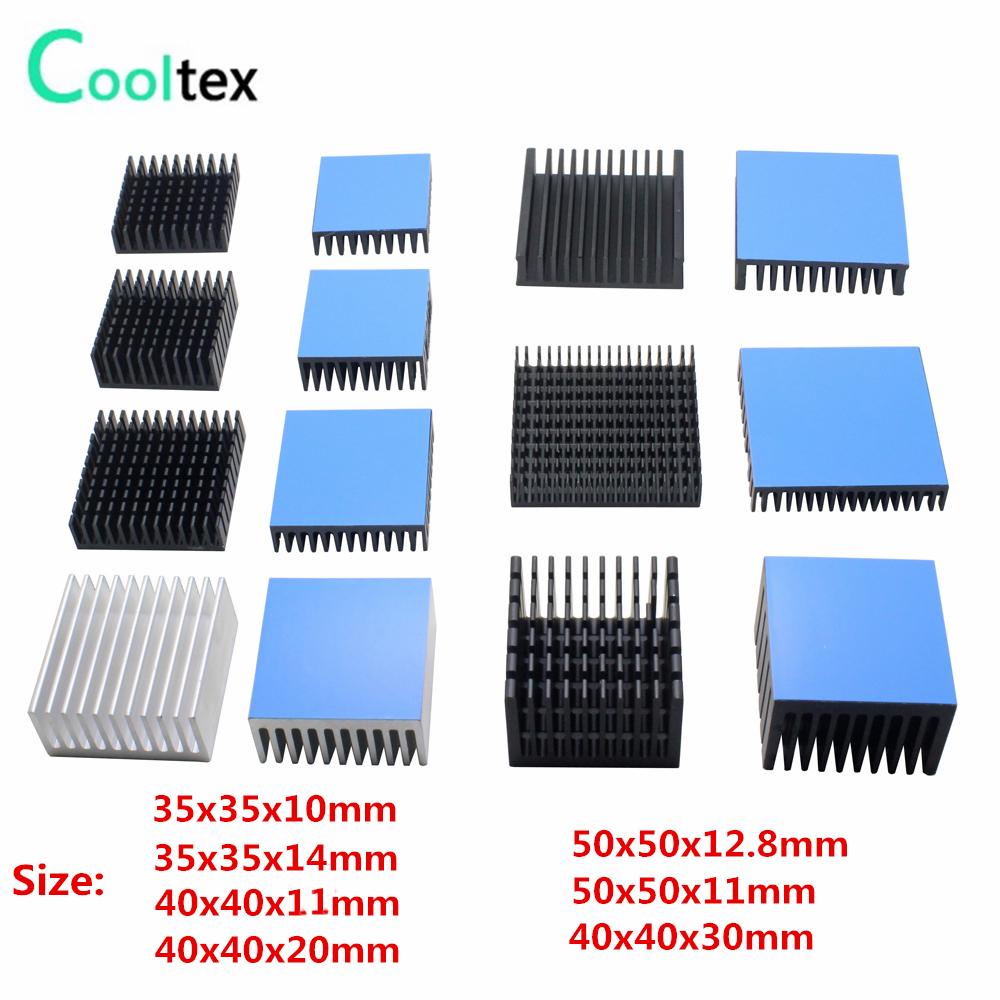 7 Model Aluminum tản nhiệt tản nhiệt tản nhiệt làm mát cho máy tính LED điện tử IC LED với băng dẫn điện dẫn nhiệt