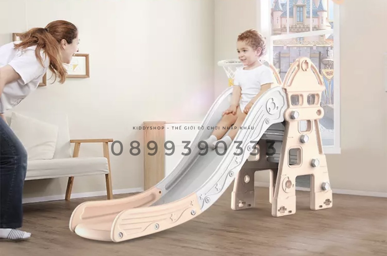 CẦU TRƯỢT KÈM RỔ BÓNG TẢI TRỌNG 50KG