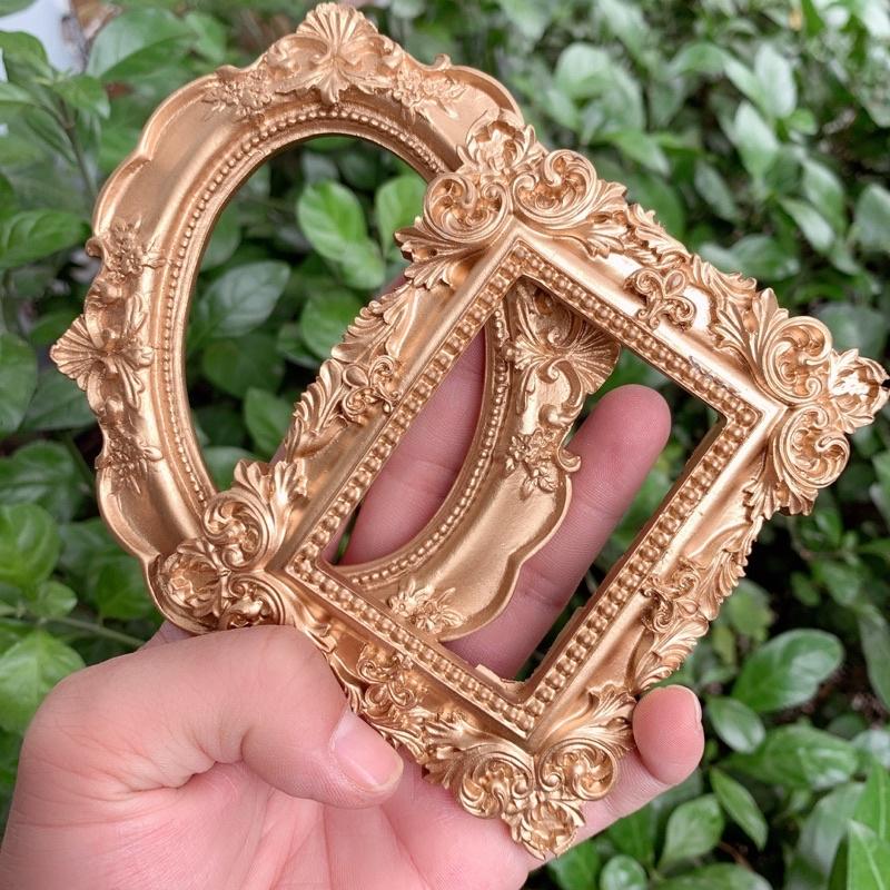 Phụ kiện chụp ảnh, chụp mẫu móng tay, khung đồng chụp mẫu nail phong cách cổ điển