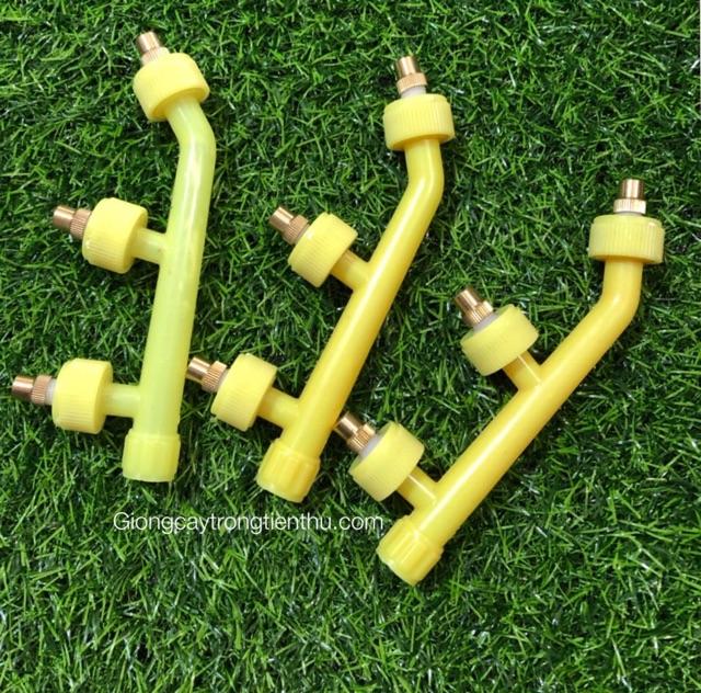 Cung cấp BÉC TƯỚI PHUN 3 ĐẦU REN ĐỒNG 13mm CHẤT LƯỢNG CAO 3 cái