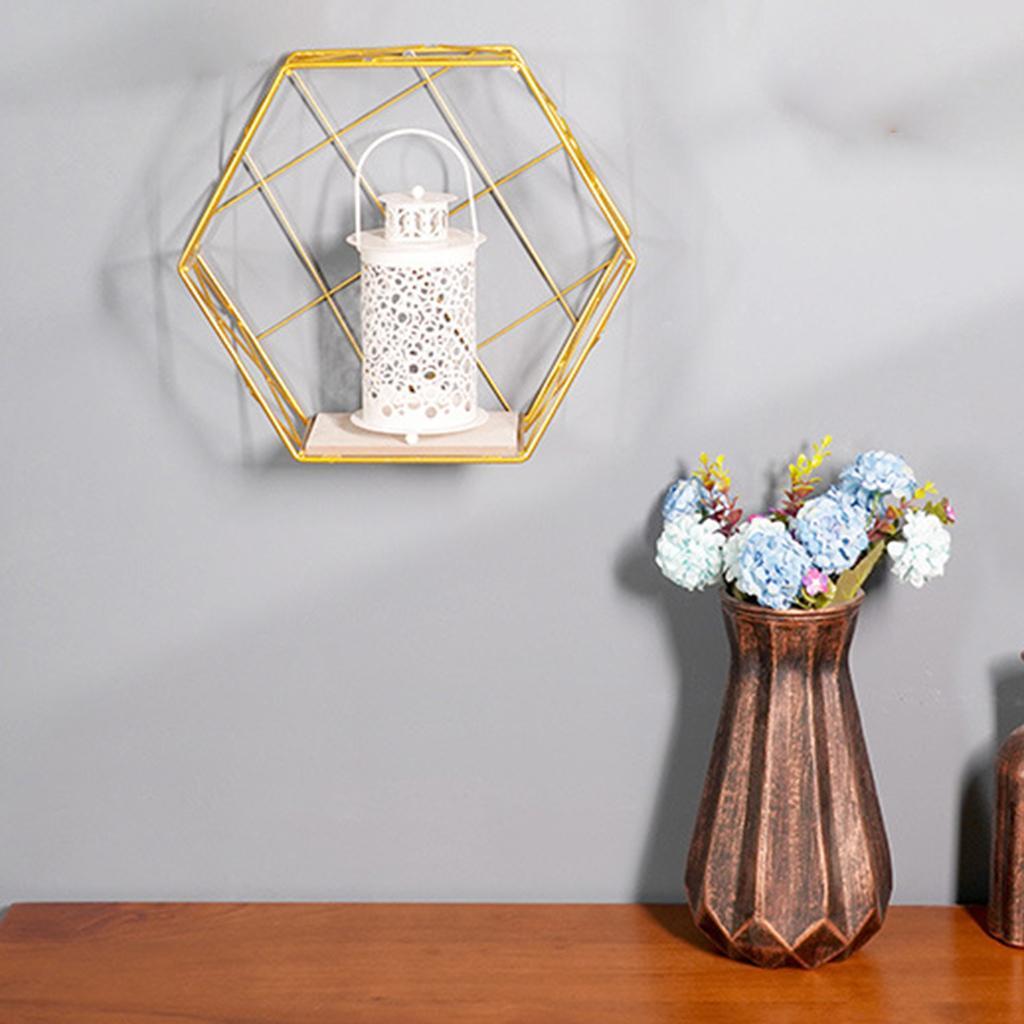 2x Decorative Wall Rack  Mounted Shelf for Study Room Bedroom