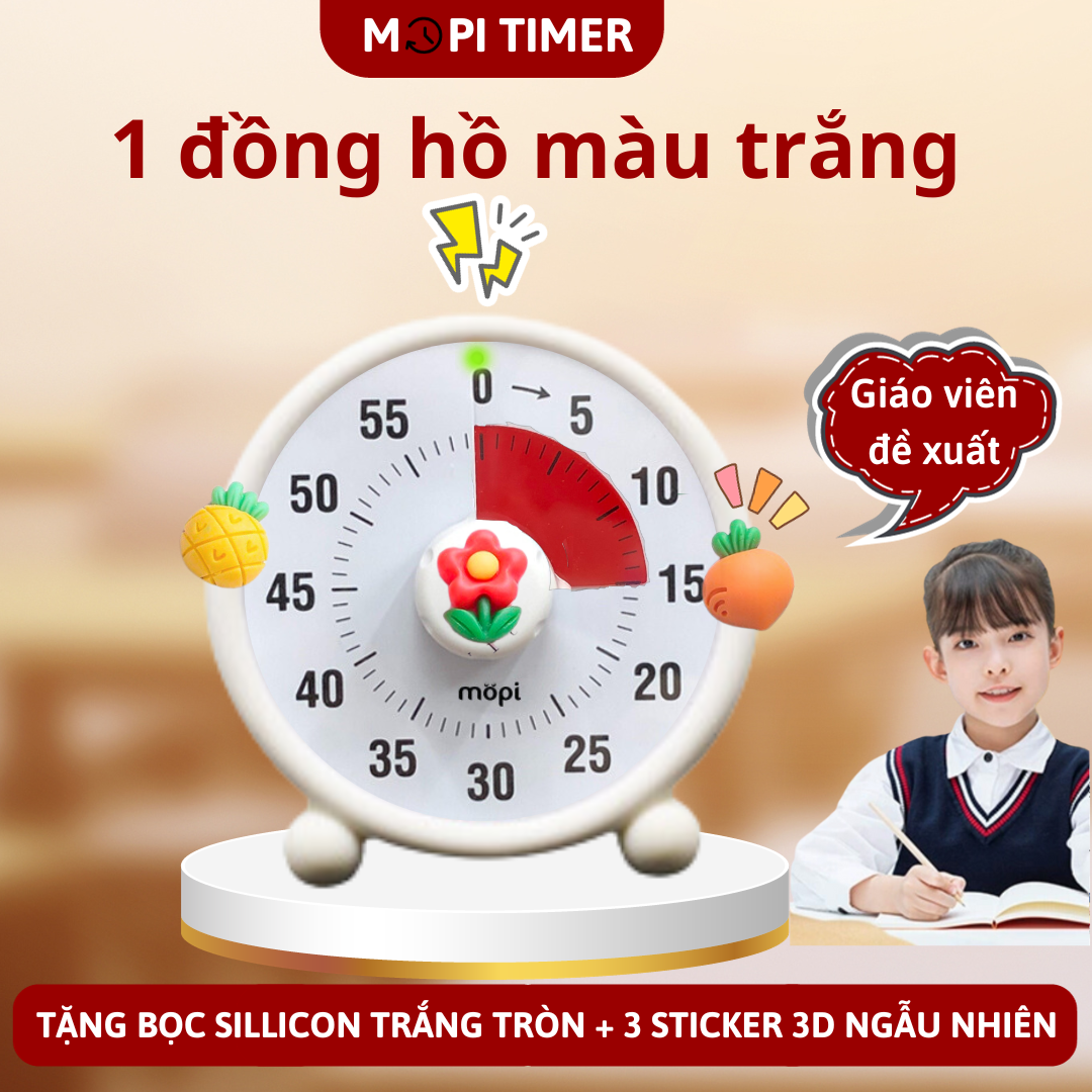 Hình ảnh Đồng hồ Pomodoro học bài tập trung, Mopi timer MP038 quản lý thời gian trẻ em, đồng hồ hẹn giờ mini đa năng