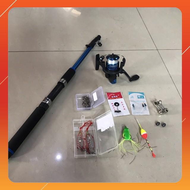-BỘ CẦN CÂU 2M1 KÈM 10 MÓN PHỤ KIỆN   docaucagiangnam