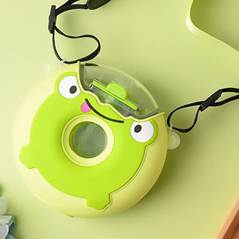 Mới Dễ Thương Cartoo Bánh Rán Bình Nước Cho Sáng Tạo Cho Trẻ Em Silicon Di Động Trẻ Em Cốc Có Ống Hút Sinh Viên Bình Nước Tặng