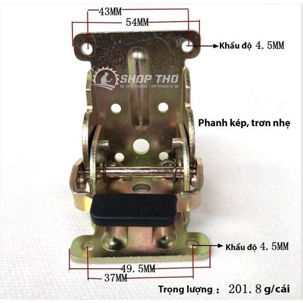 Bản lề chân bàn gấp có phanh kép