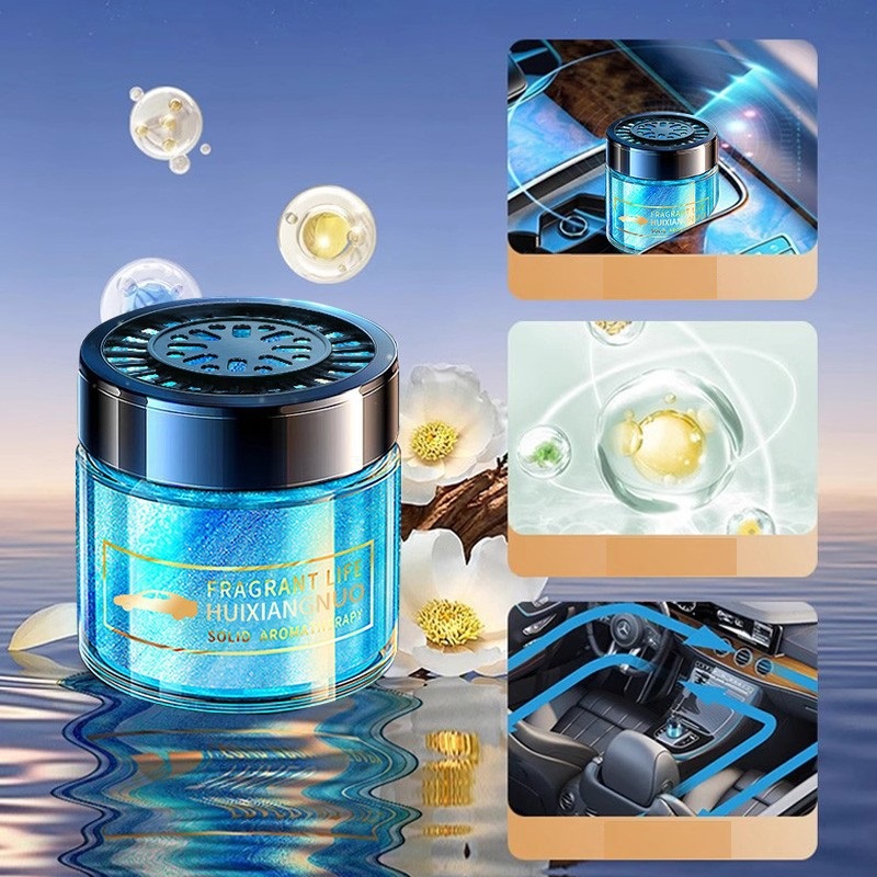 Sáp Thơm Ô Tô Hxnuo Khử Mùi Chống Say Xe Làm Mát Tạo Hương Thơm Dễ Chịu