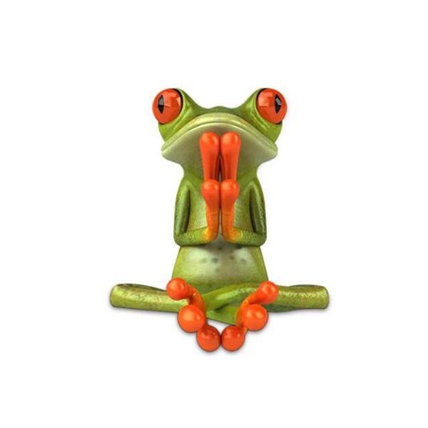 Tem Decal ếch 3D dán trên xe