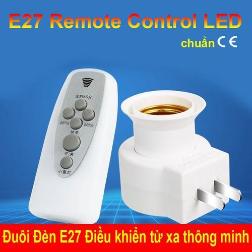 Đui đèn ngủ điều khiển từ xa bằng remote - Phích cắm đèn ngủ