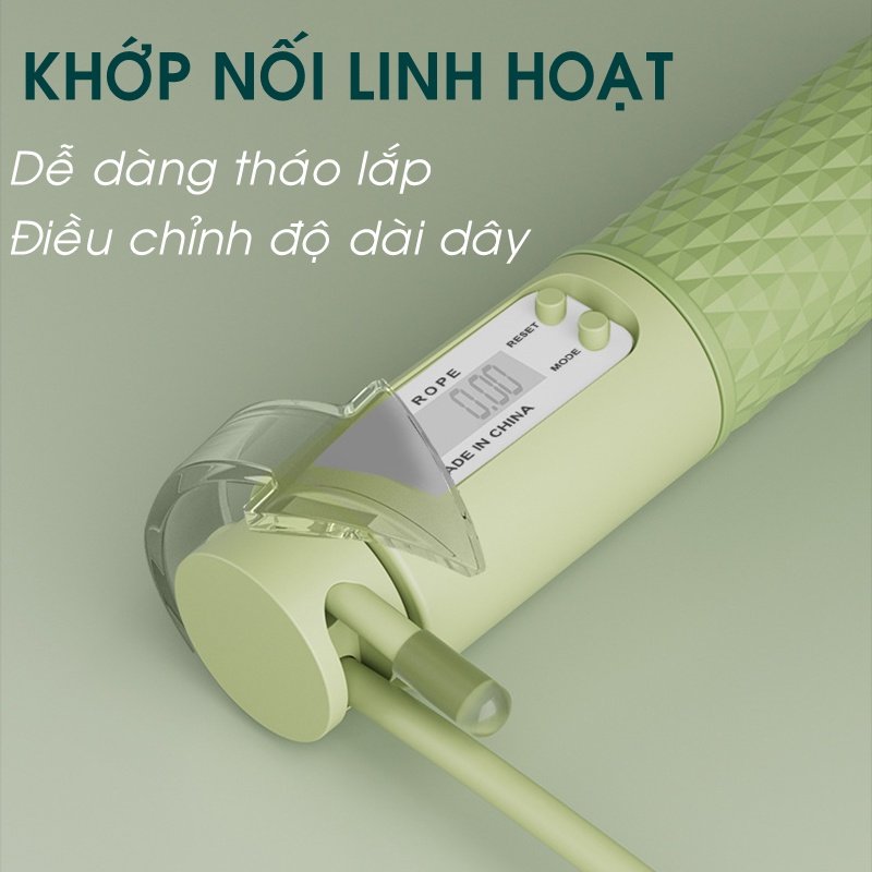 Dây Nhảy  Không Dây Giảm Cân 3MH Thể Thao Lõi Thép Đếm Vòng/ Đếm số/ Đếm calo