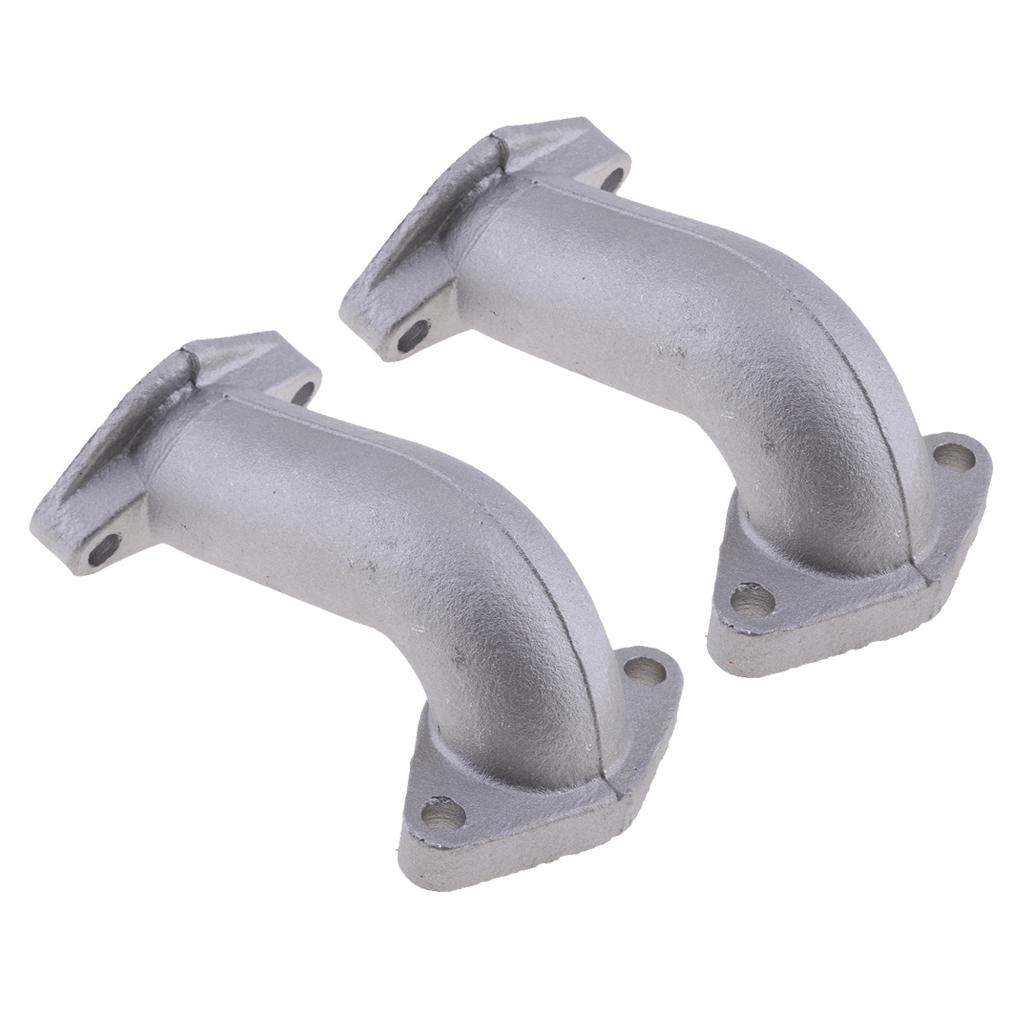 2pcs Intake Manifold Pipe 22mm For 110cc 125cc Dirt Pit Bike Go Kart Quad Pit