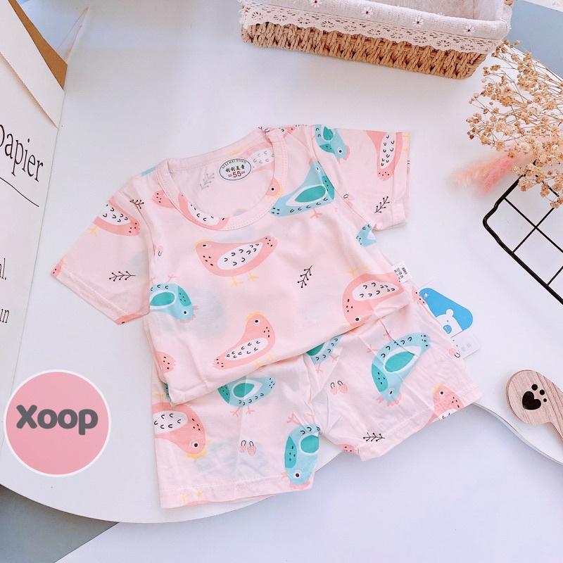 Bộ Cộc Tay Cotton Lạnh Cực Đẹp Cho Bé