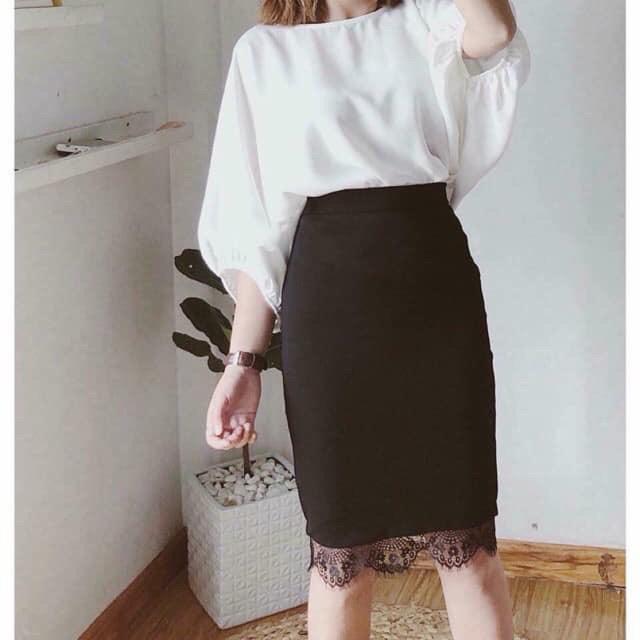 NEW Chân váy body chân ren thời trang