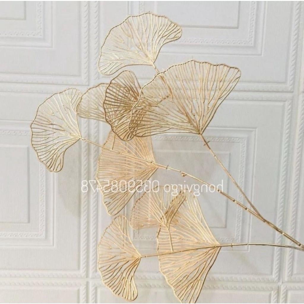 Cành lá táo vàng kim,cành rẻ quạt decỏ trang trí siêu đẹp