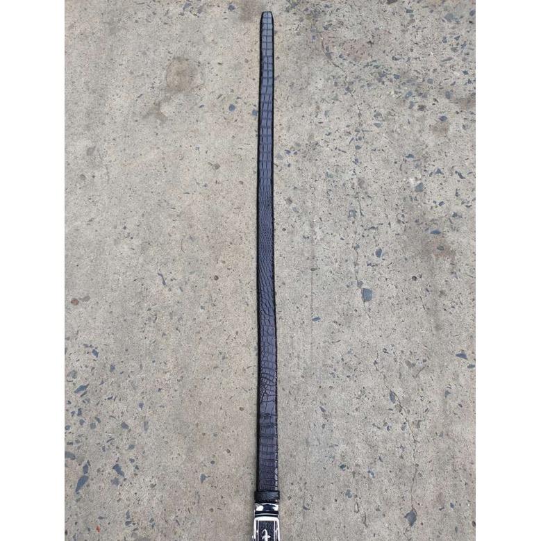 Dây lưng da cá sấu BẢN LỚN phù hợp bụng bia. Da bụng có vân đẹp linh hoạt!