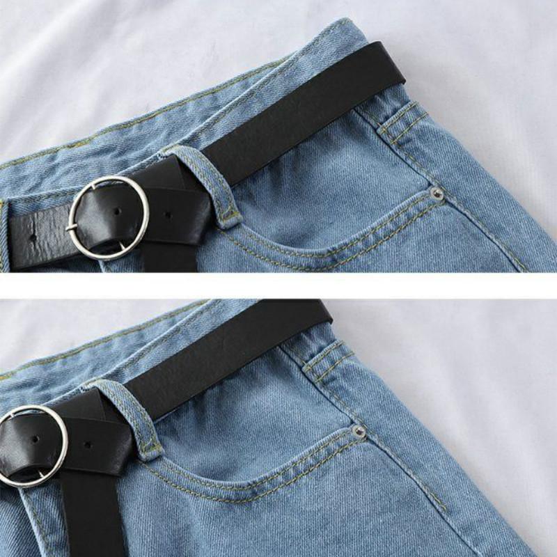 Quần short Nữ Sang Trọng Tất Cả trận đấu Hàn Quốc Thường Ngày Cơ Bản Đơn Giản Bông Tai Kẹp Thanh Thiếu Niên Denim Ngắn Quần Cơ Bản Rời ỐNg RộNg nữ Quần Áo